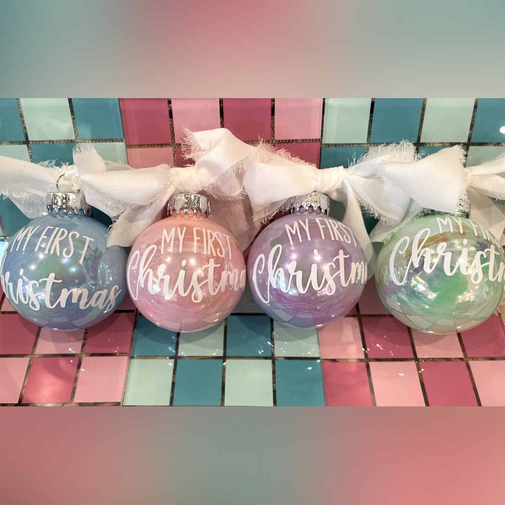Baby’s First Christmas ornaments